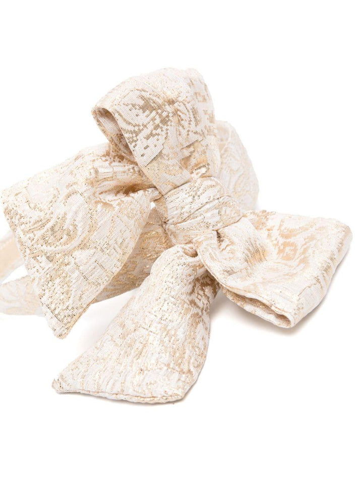 Cerchietto bambina bianco crema