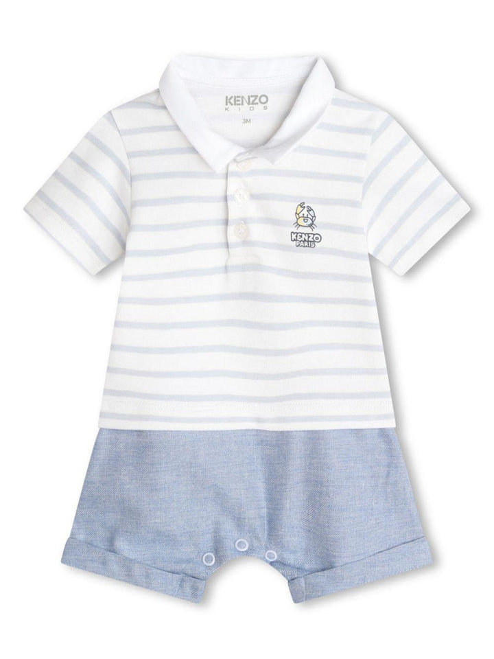 Tutina neonato bianca/blu K60062 10P KENZO KIDS 