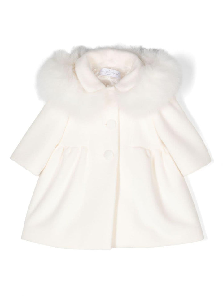 Cappotto bianco neonata