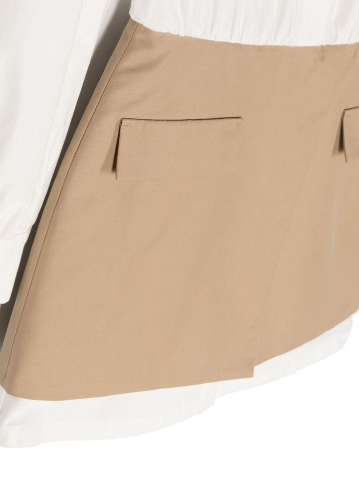 Abito bianco/beige bambina