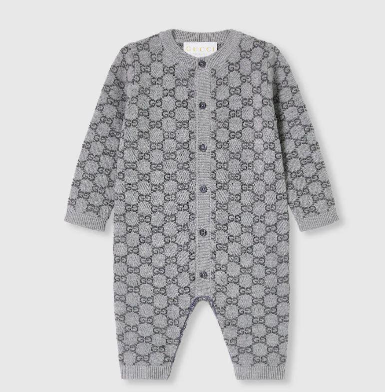 tutina grigia neonato 834343XKEZP 1018 GUCCI KIDS 