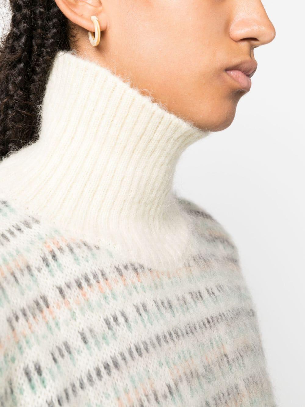 Maglione bianco crema donna