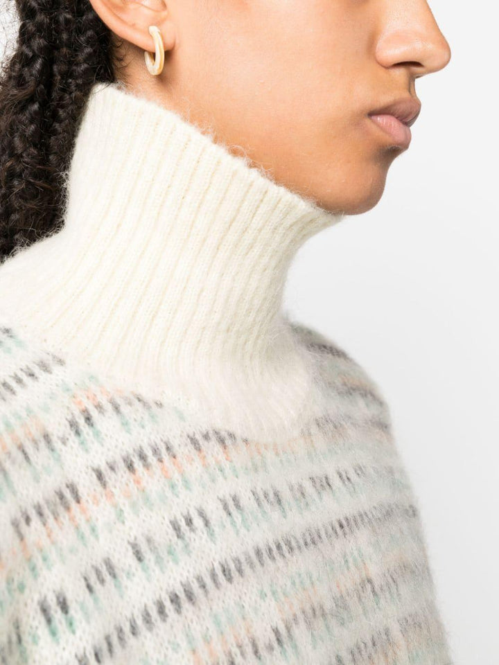 Maglione bianco crema donna