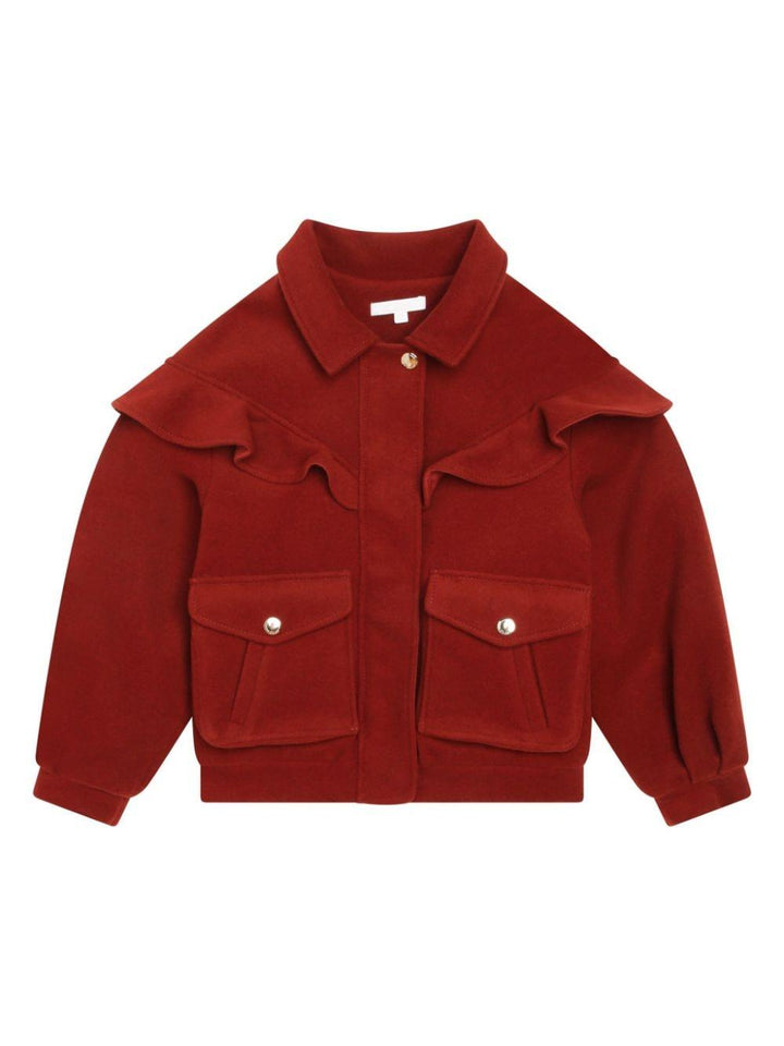Giacca rossa bambina
