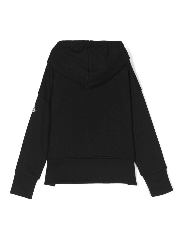 Felpa nera unisex 8G00010899PS 999 Moncler Kids 