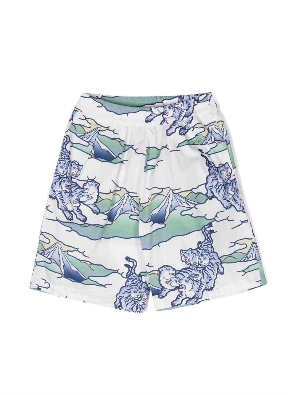 Shorts multicolor bambino K24305 791 KENZO KIDS 