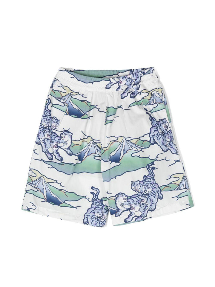 Shorts multicolor bambino K24305 791 KENZO KIDS 