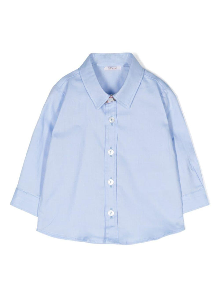 Camicia celeste neonato