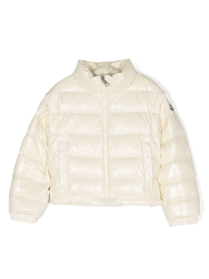 Piumino bambina bianco crema