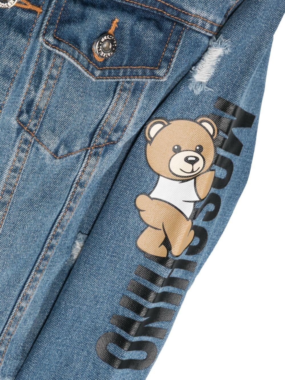 Giacca bambino blu HUS04JL0E20 40302 MOSCHINO KIDS 