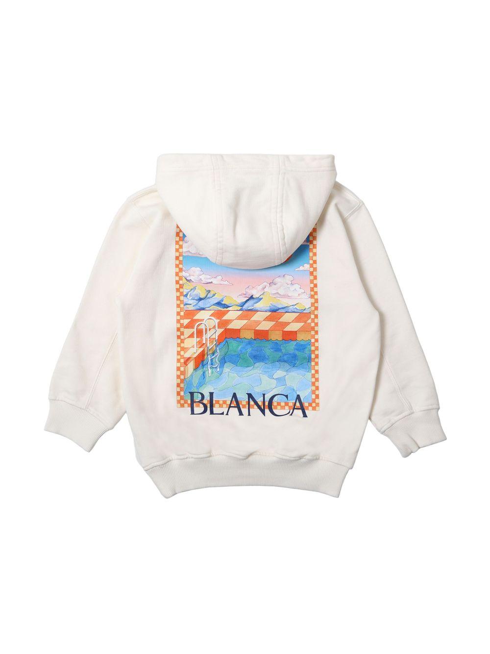 Felpa bianca bambino