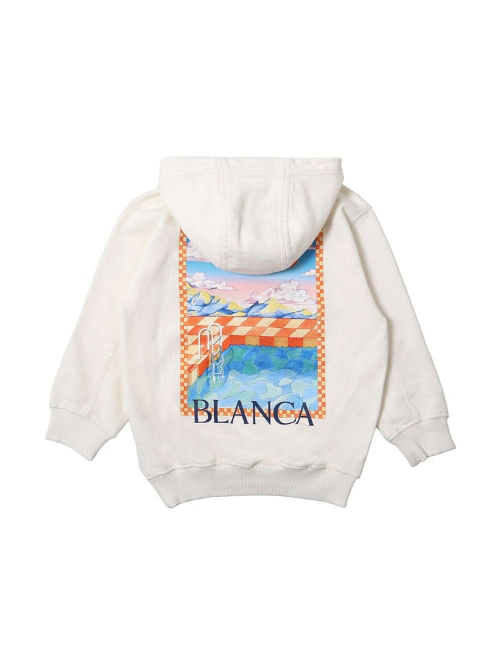 Felpa bianca bambino