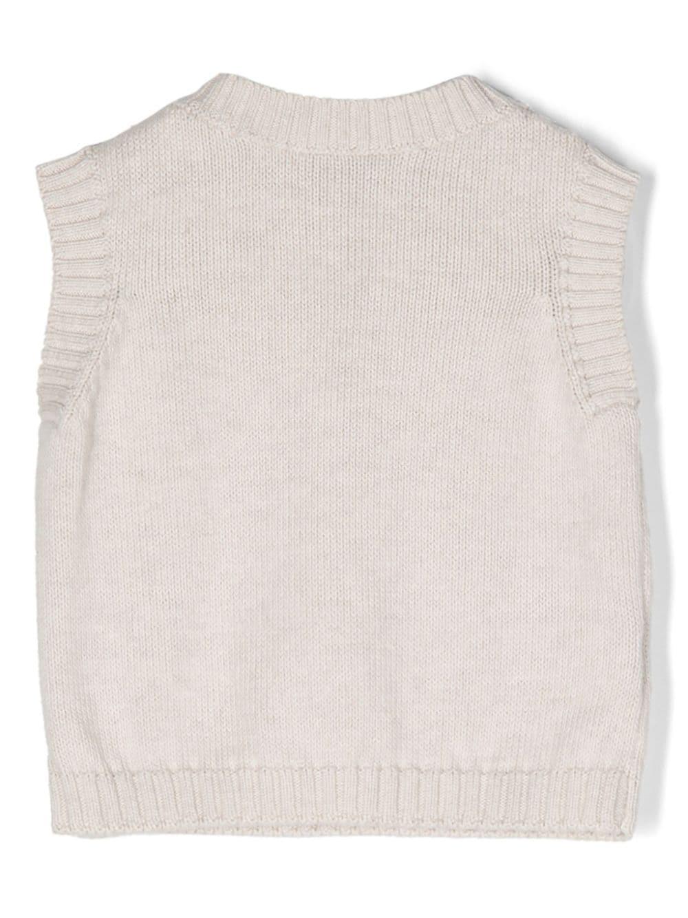 Gilet beige neonato unisex