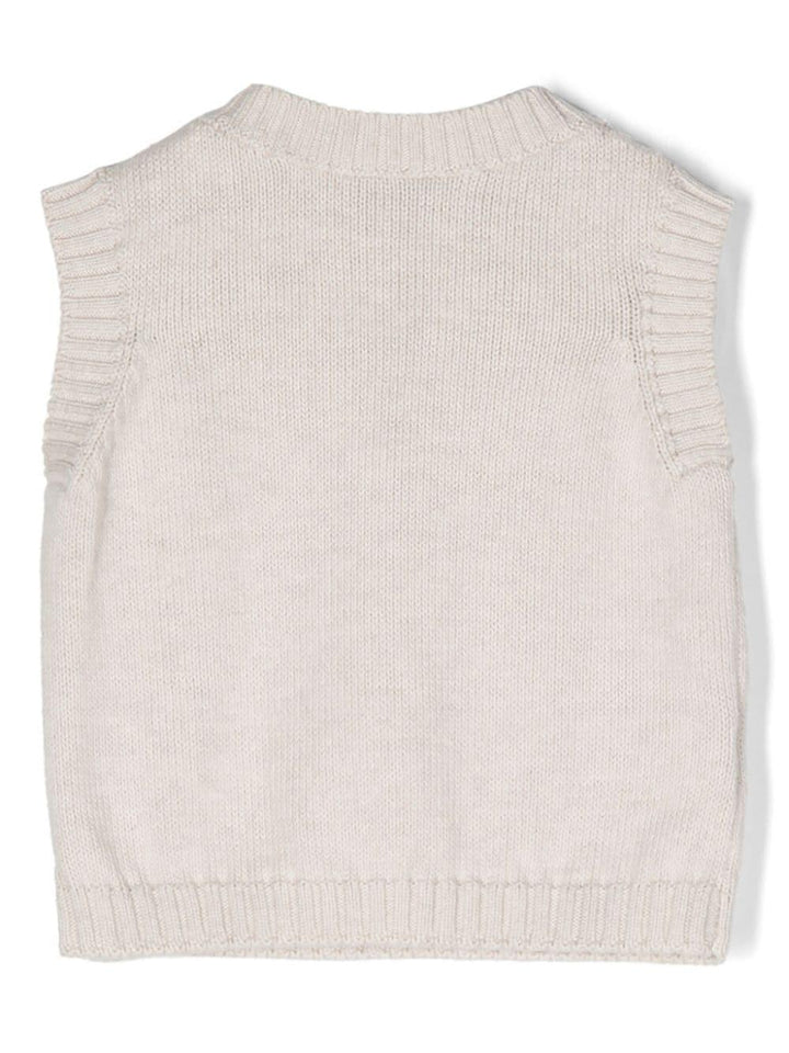 Gilet beige neonato unisex