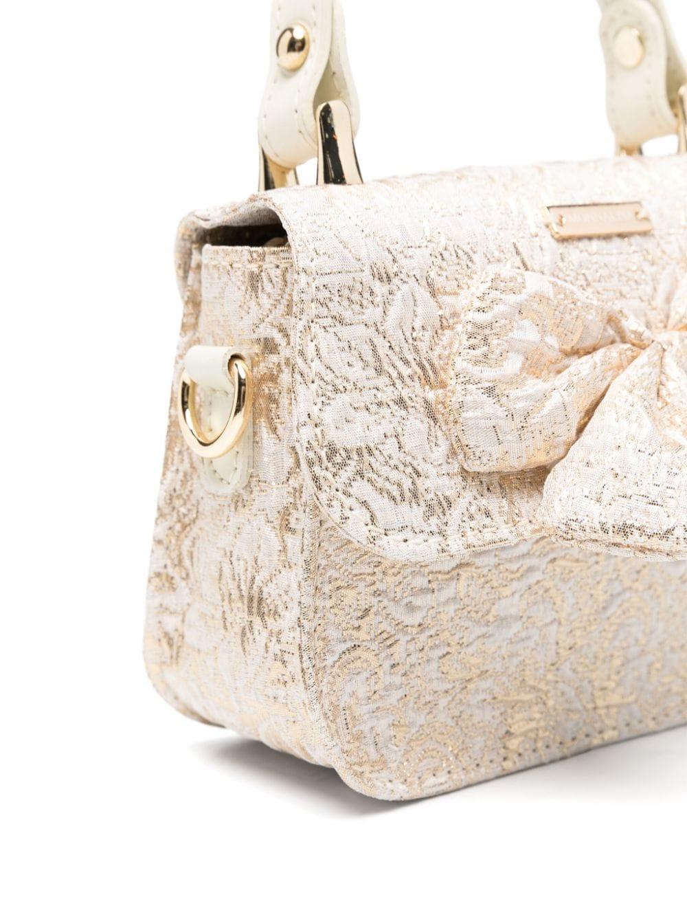 Borsa beige/oro bambina