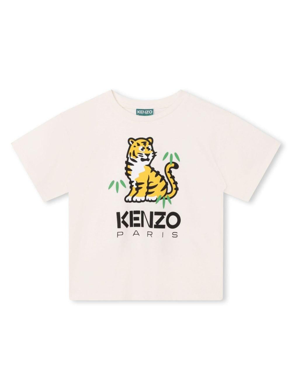 t-shirt bianca bambino K60249 12P KENZO KIDS 