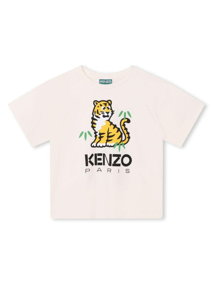 t-shirt bianca bambino K60249 12P KENZO KIDS 