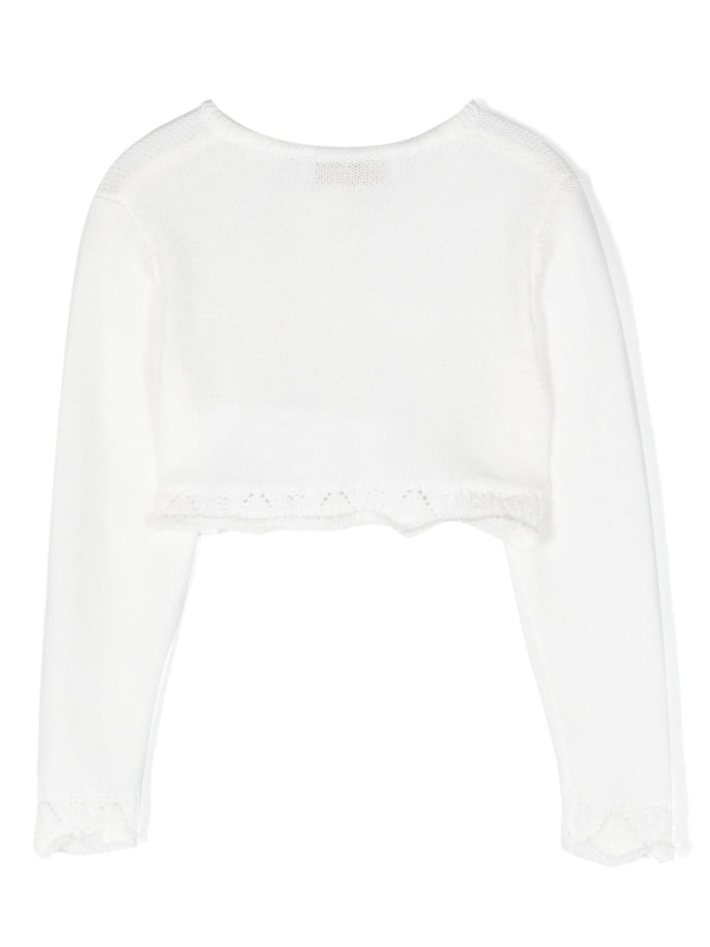 Cardigan panna neonata
