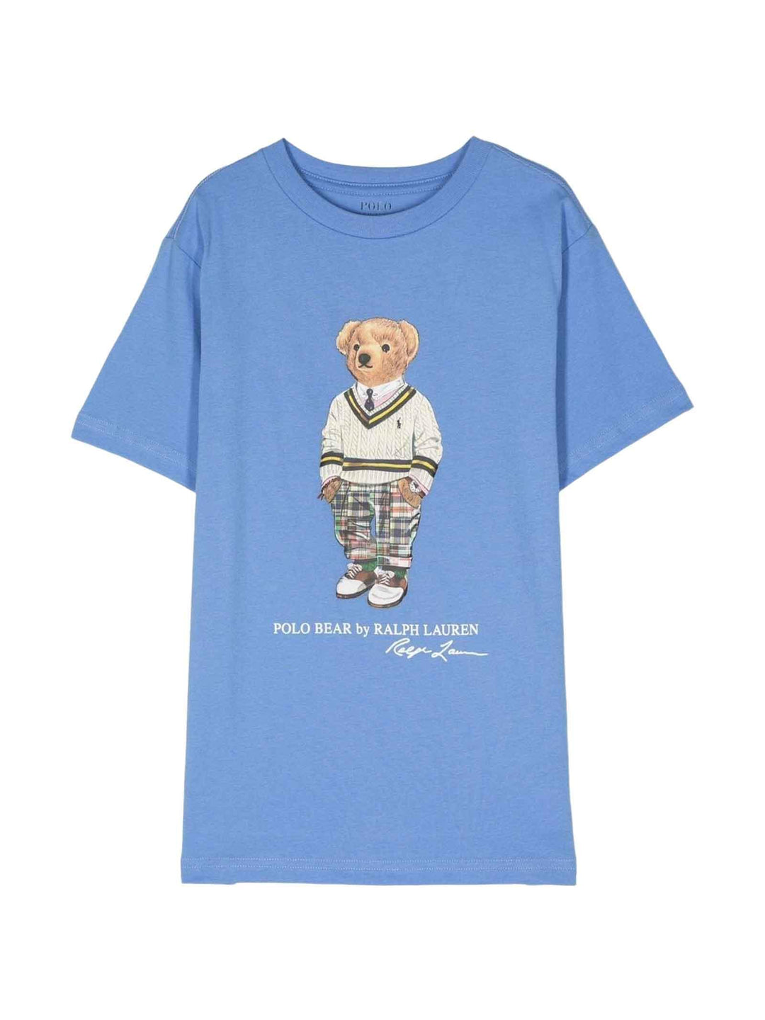 T-shirt blu bambino 322853828 015 RALPH LAUREN KIDS 