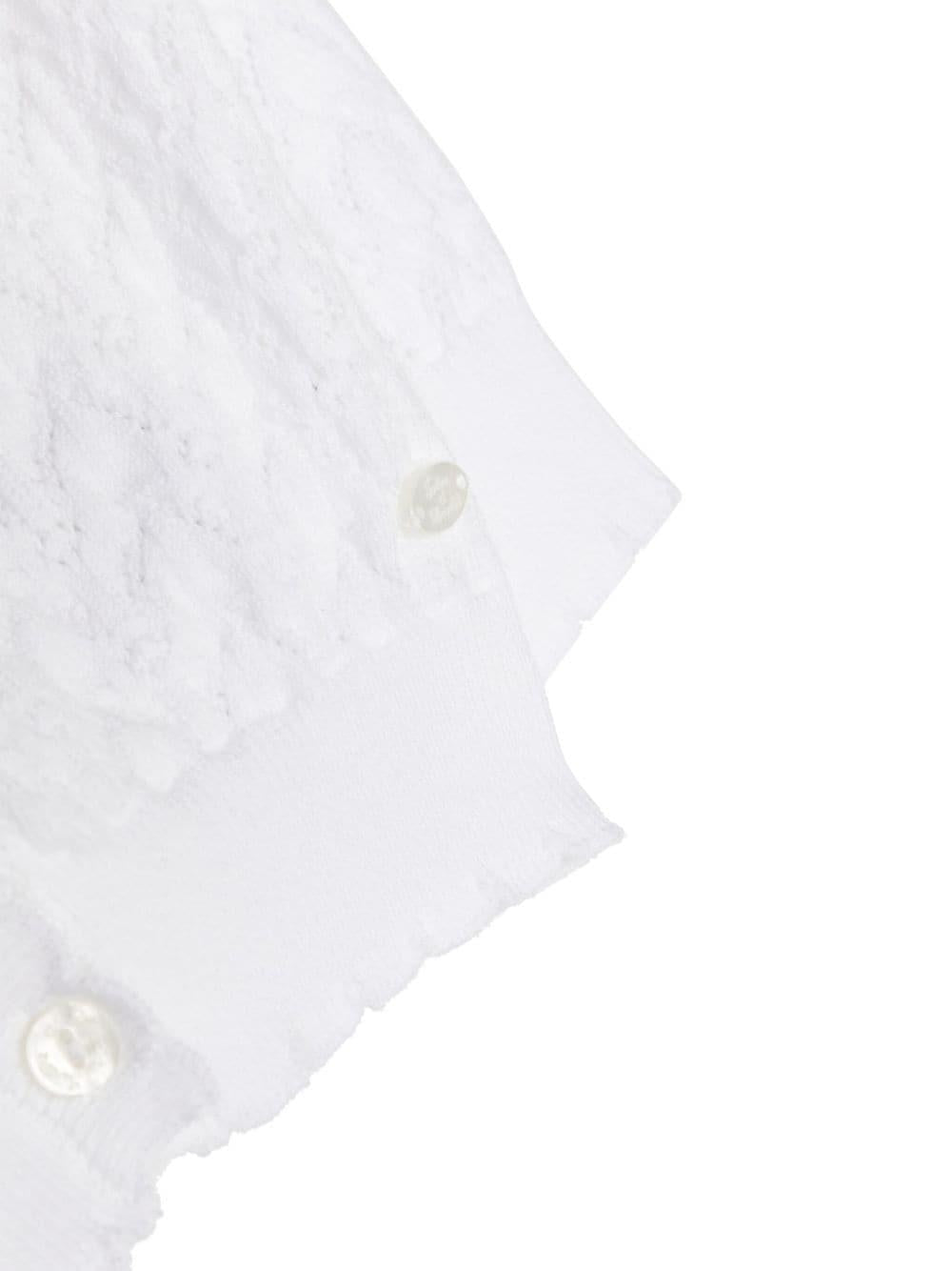 Cardigan bianco neonata