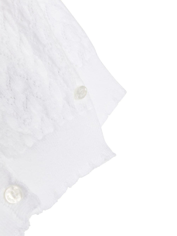 Cardigan bianco neonata
