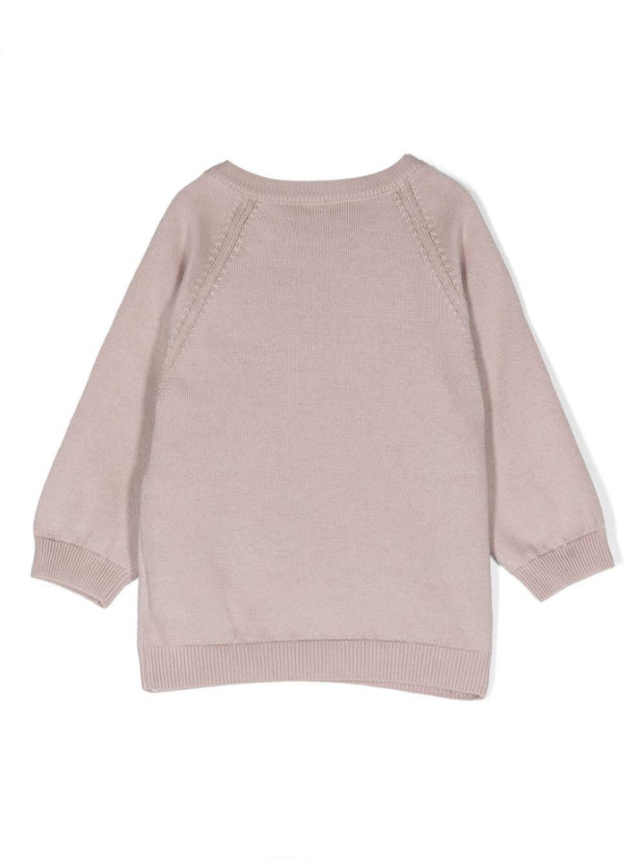 Maglione rosa neonata