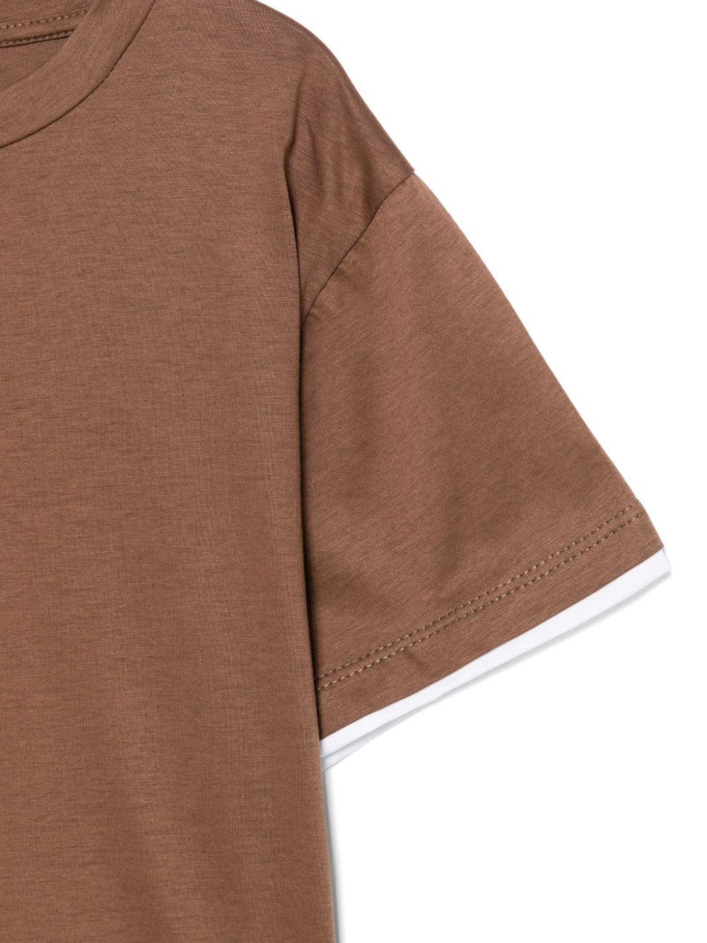 t-shirt marrone bambino