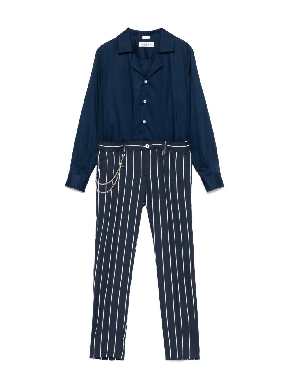 completo bianco/blu bambino