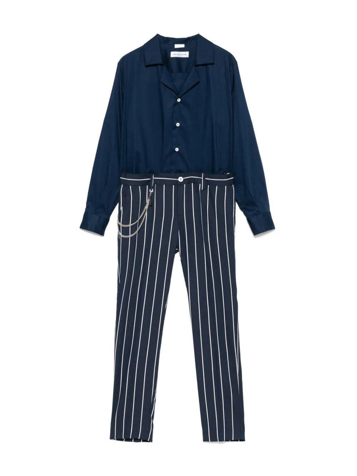 completo bianco/blu bambino
