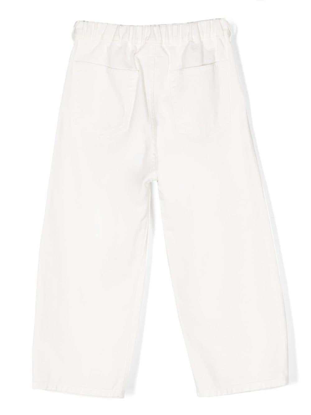 Pantaloni bianchi unisex M60451MM015 M6101 MM6 KIDS 
