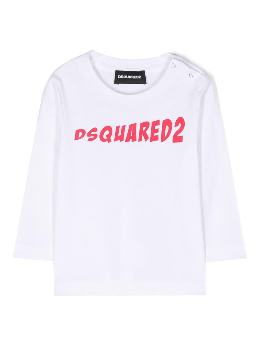 T-shirt bianca unisex con stampa