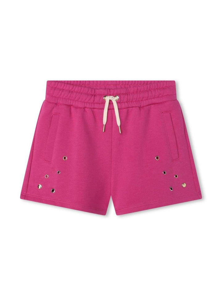 Shorts rosa bambina