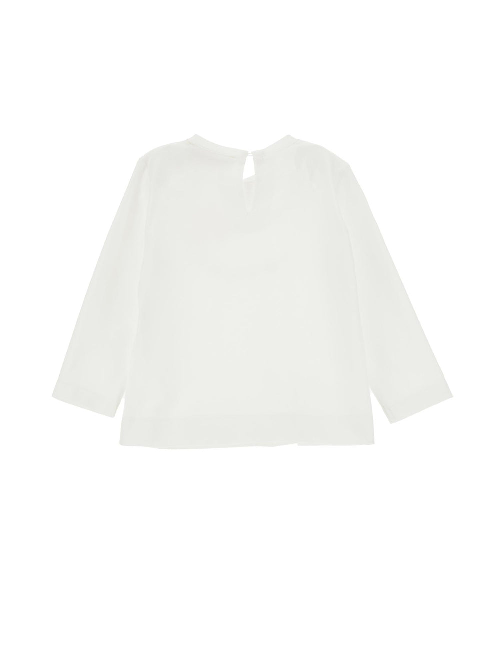 T-shirt bianca neonata con stampa 39B6012000 0001 Monnalisa kids 