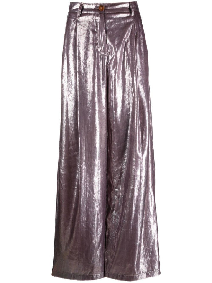 Pantaloni color malva donna