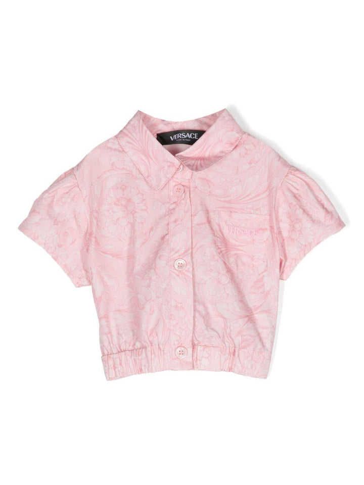 Camicia rosa neonata