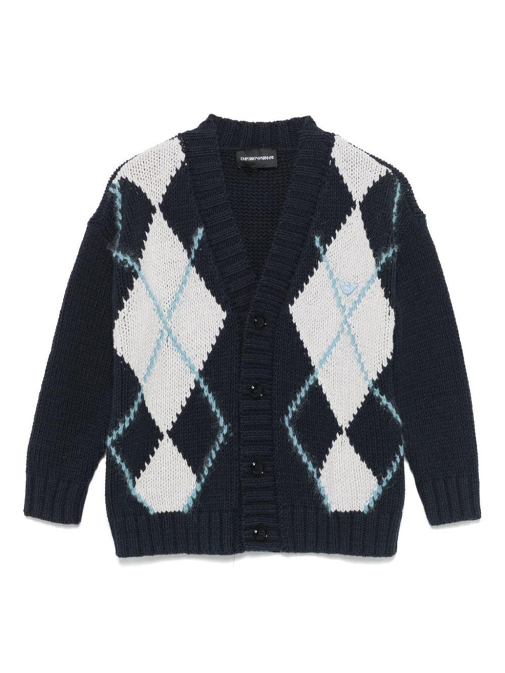 Cardigan blu bambino