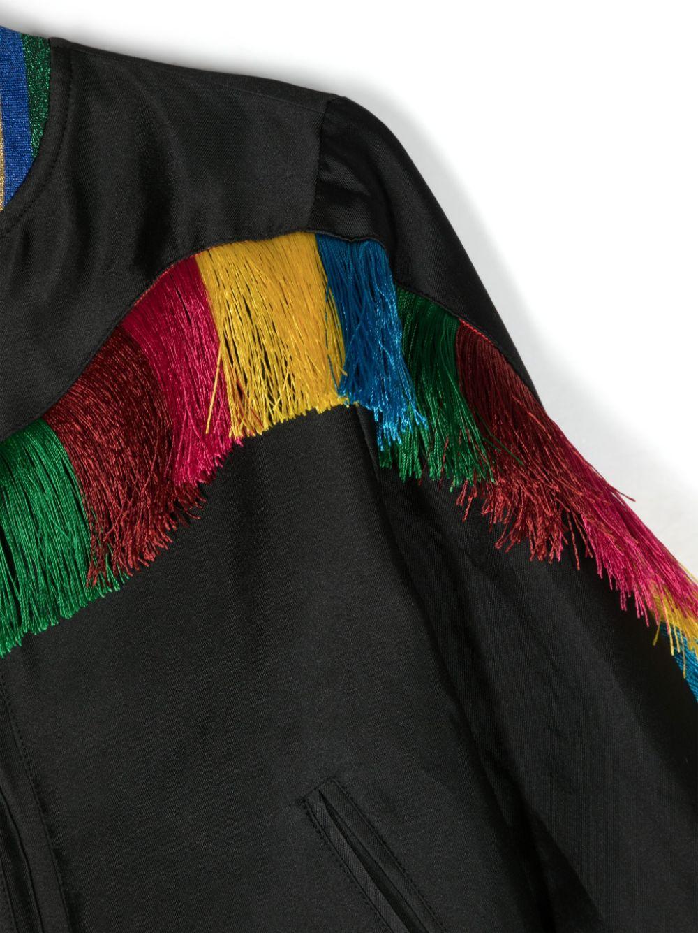 Giacca nera e multicolor bambina