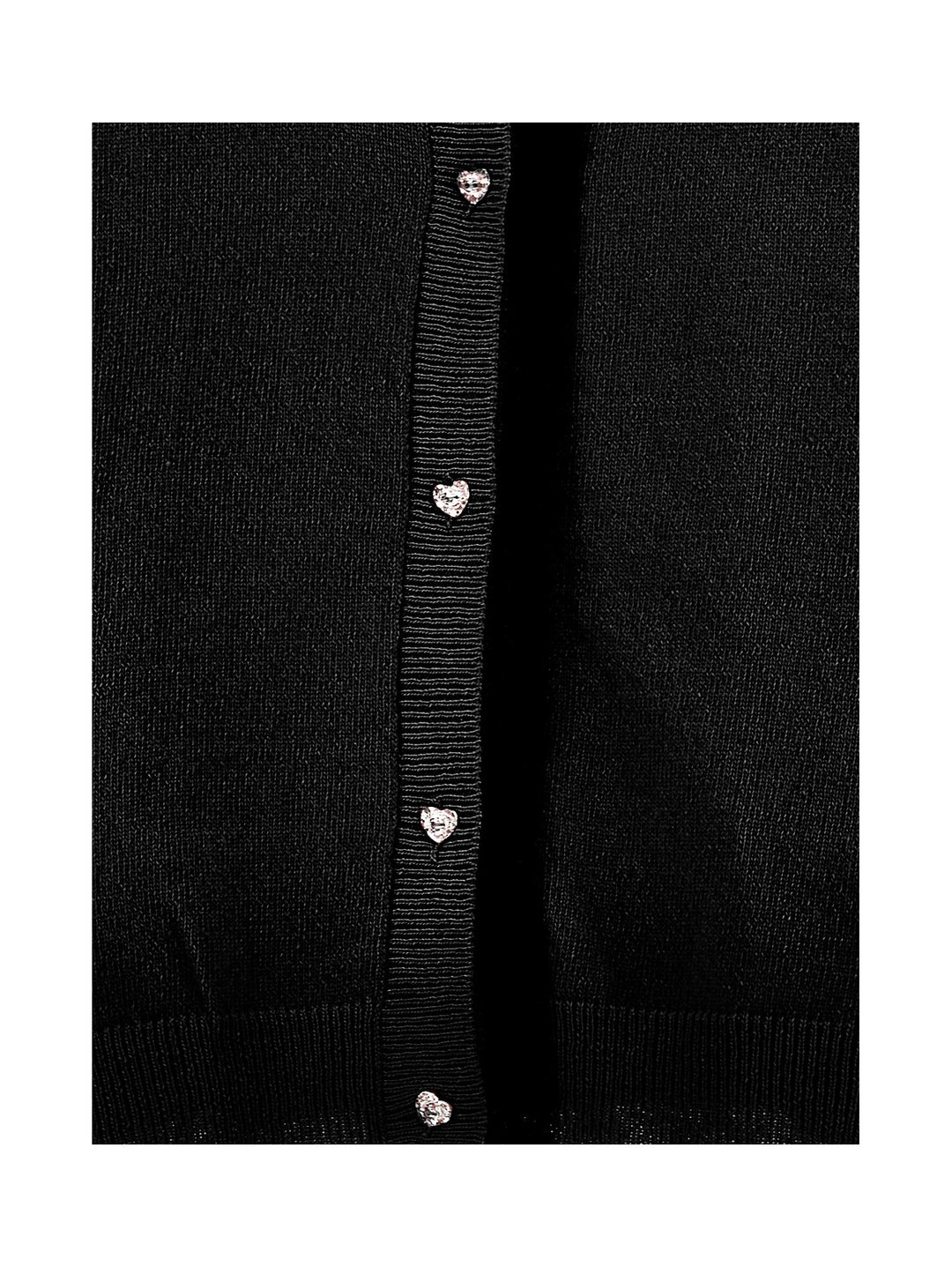 Cardigan nero bambina 17B8012052 0050 Monnalisa kids 