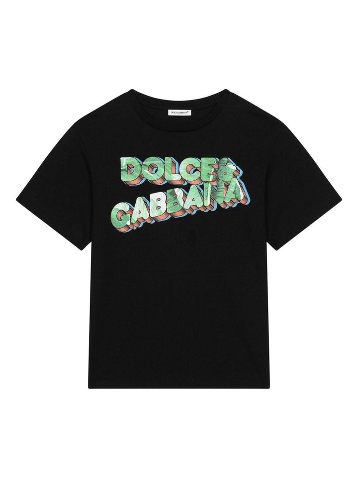 t-shirt nera bambino
