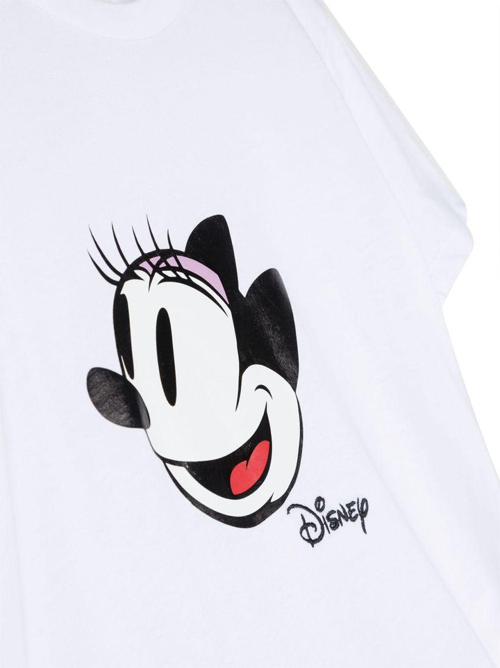 T-shirt bianca bambina con stampa