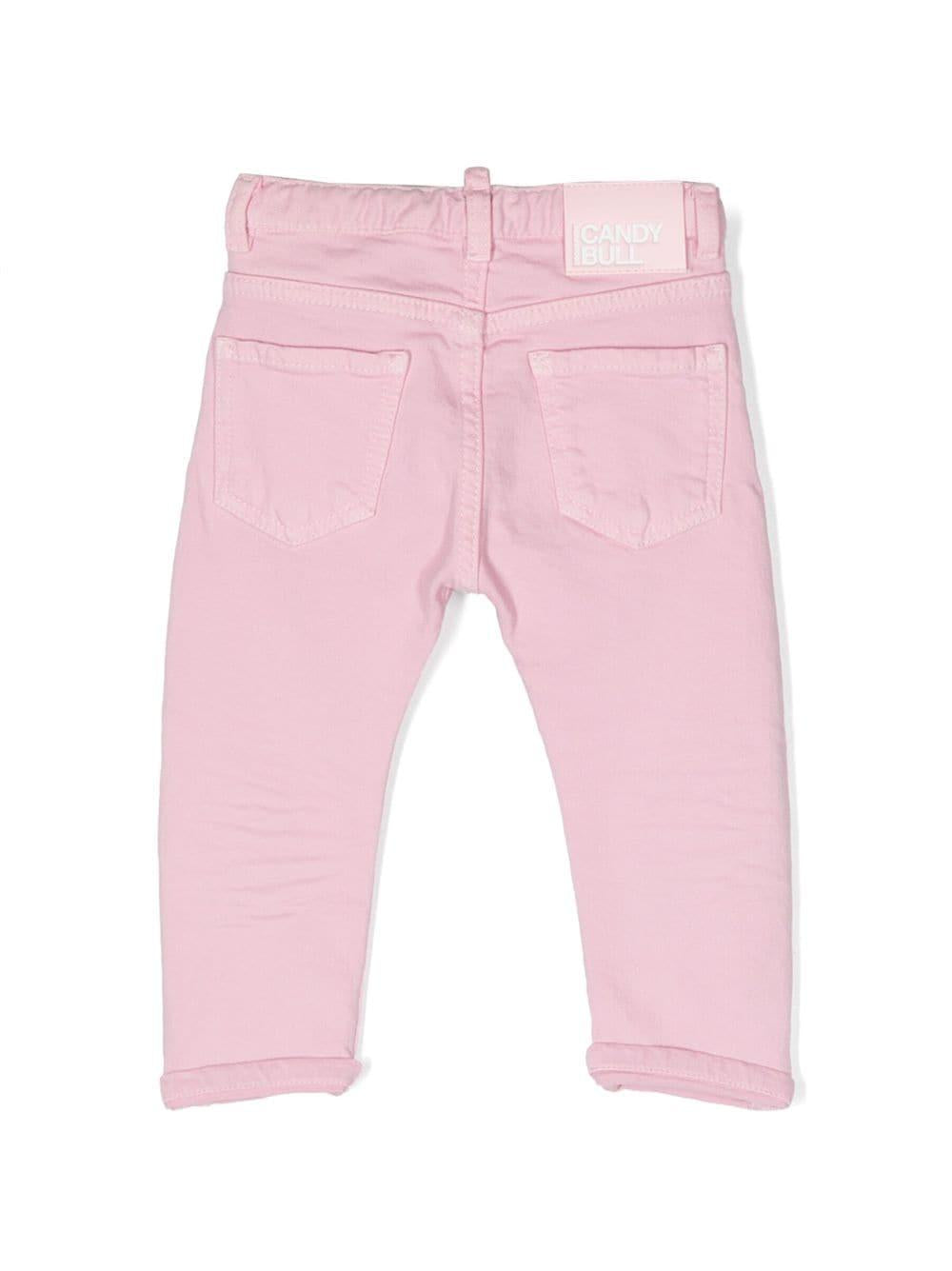 Pantaloni rosa neonato unisex