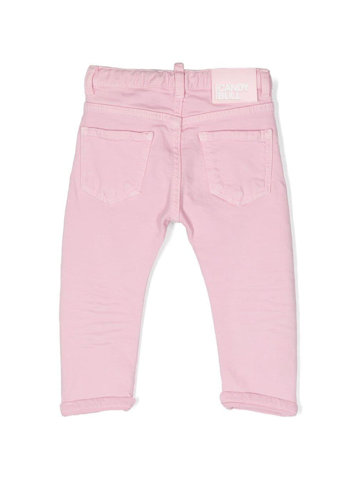 Pantaloni rosa neonato unisex