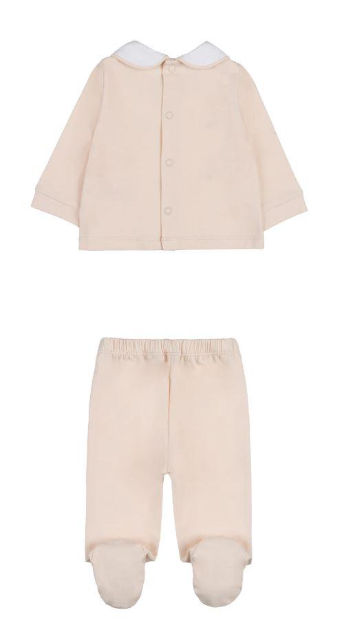 tutina 2pz beige neonato I25003 BEIGE Nanan 