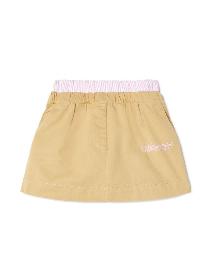 gonna beige bambina