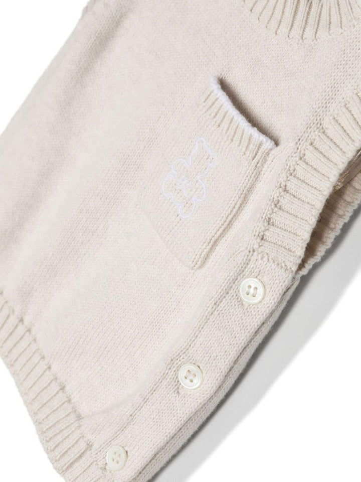 Gilet beige neonato unisex