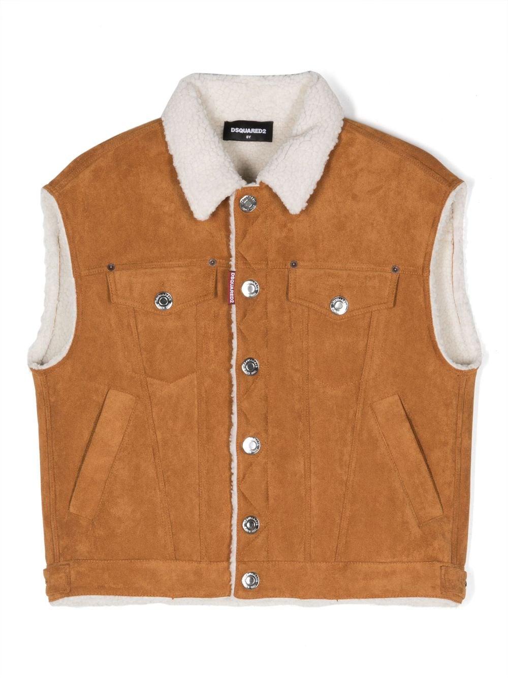 Gilet marrone bambino