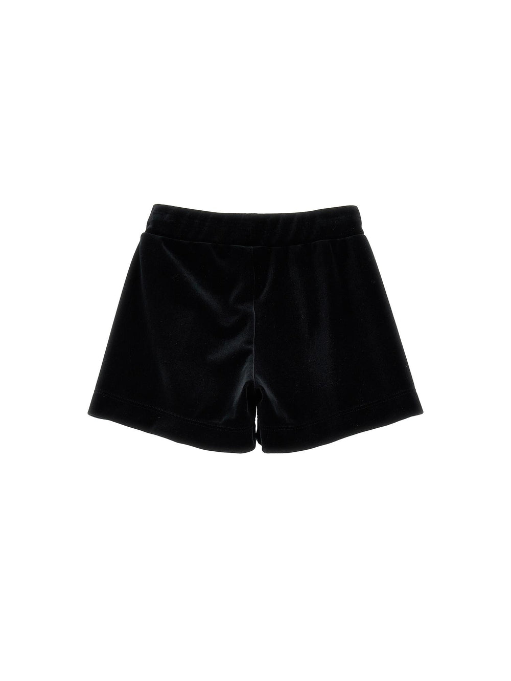 Shorts nero bambina con logo 11B4132850 0050 Monnalisa kids 