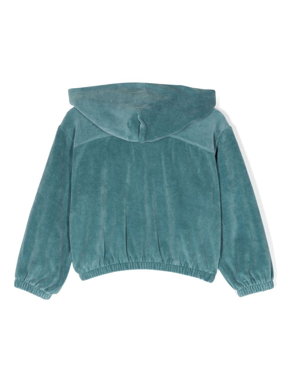 Felpa azzurra bambina