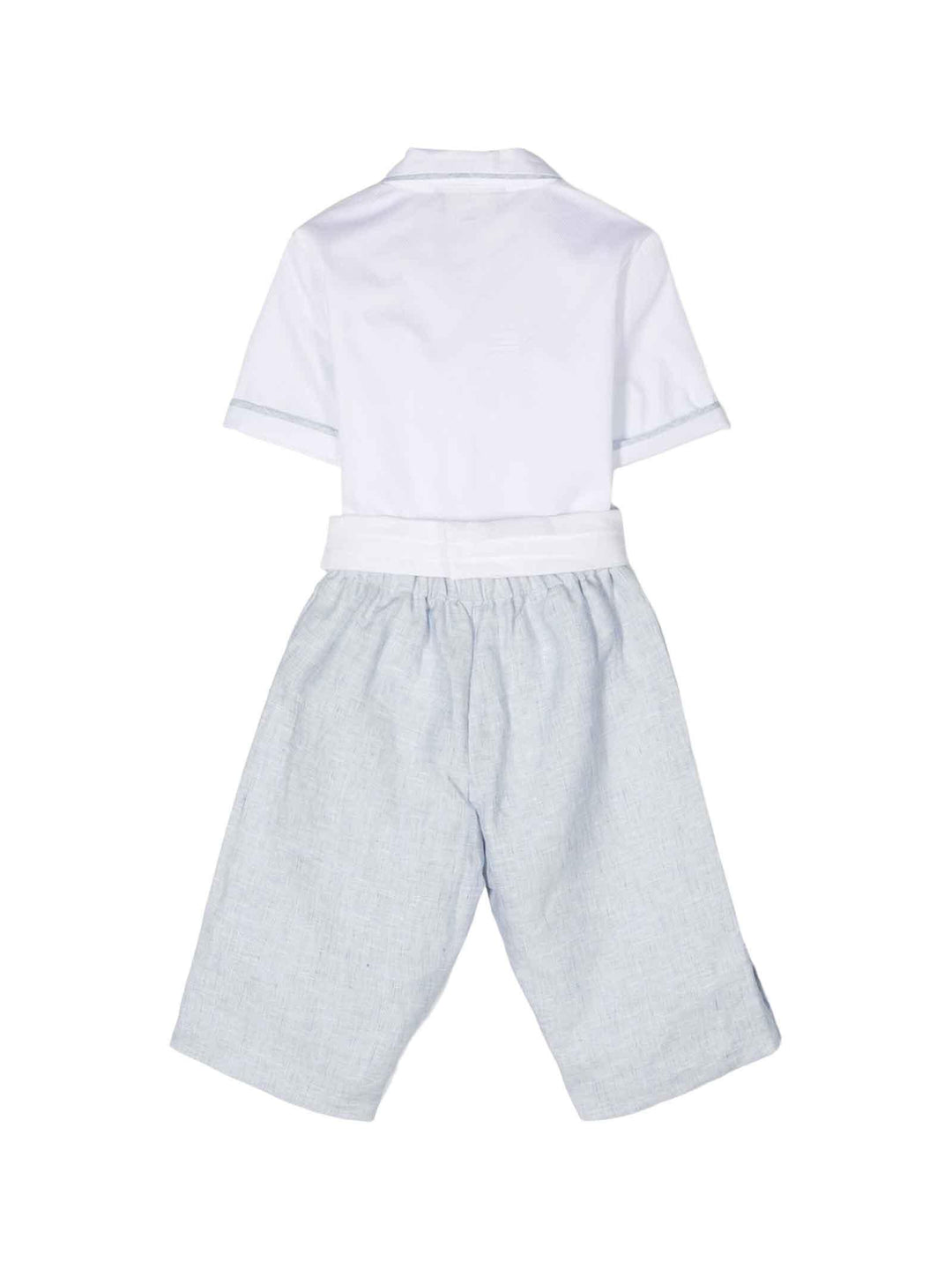 Completo bianco/blu bambino