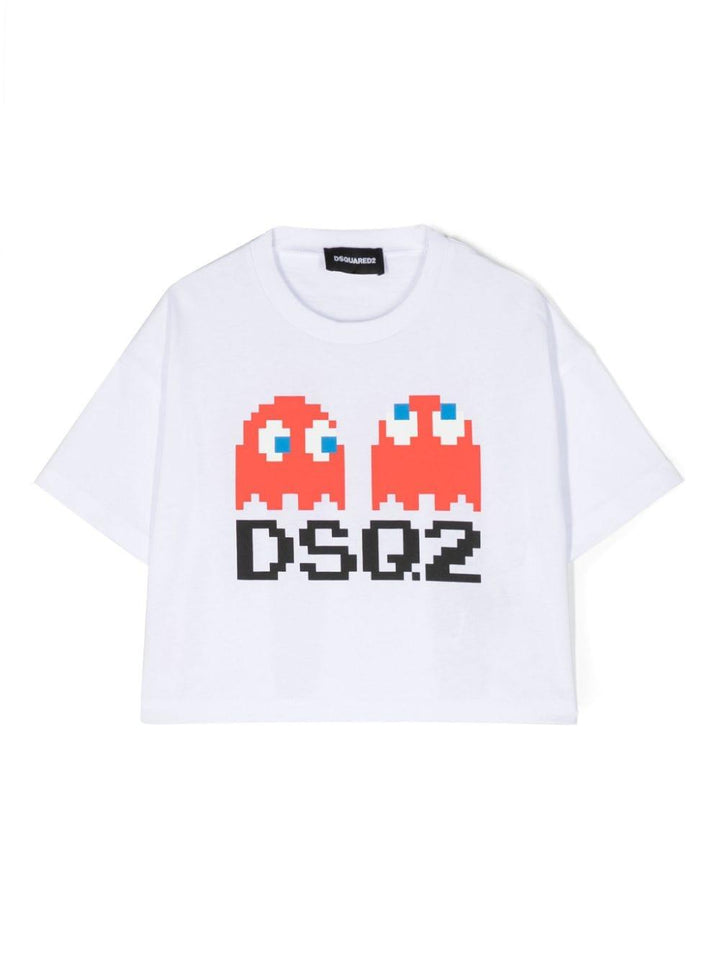 T-shirt bianca bambina